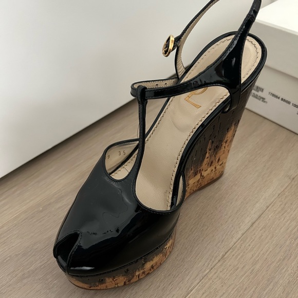 YSL Wedge Sandals - Picture 4 of 5